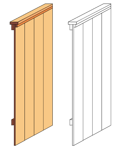 Semi picture frame fence