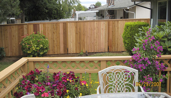 Cedar Fence and Deck