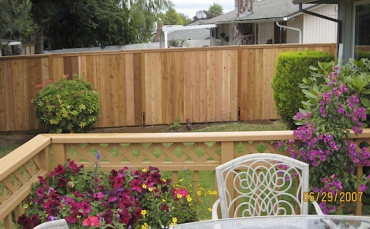 Cedar Fence and Deck